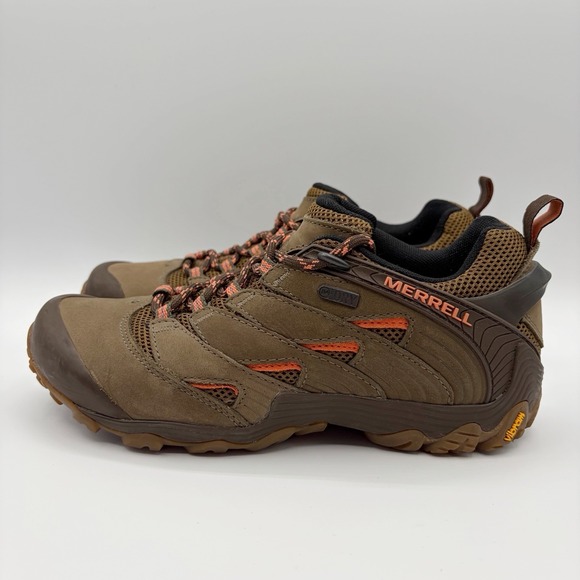 Merrell Shoes - Merrell J12046 Womens Size 7 Hiking Shoes Dusty Olive Waterproof Vibram Low Top